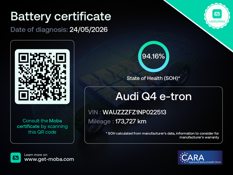 Raport SOH Audi Q4 e-tron - 94.16%