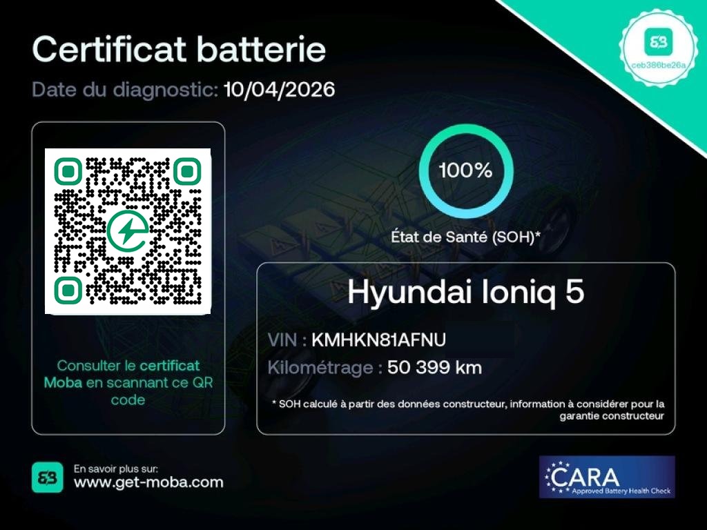 Raport SOH Hyundai Ioniq 5 - 100%